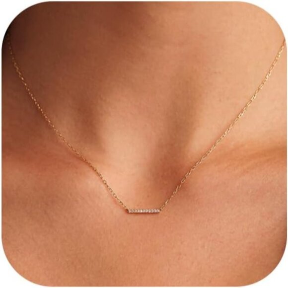 Jewelry - 14K Gold Plated Necklaces for Women - Dainty Butterfly, Star of David, Moon and